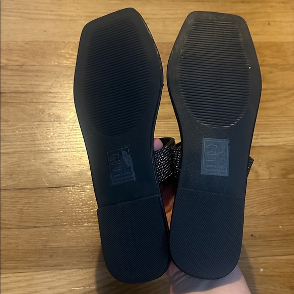 Black Rhinestone Sandals - Picture 5 of 5